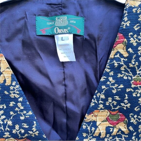 Orvis Vintage Elephant Vest Size L - Picture 3 of 4